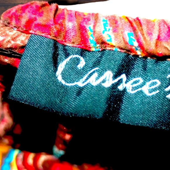 Teal & Rust Maxi Dress w/Gold Accents - Picture 10 of 11